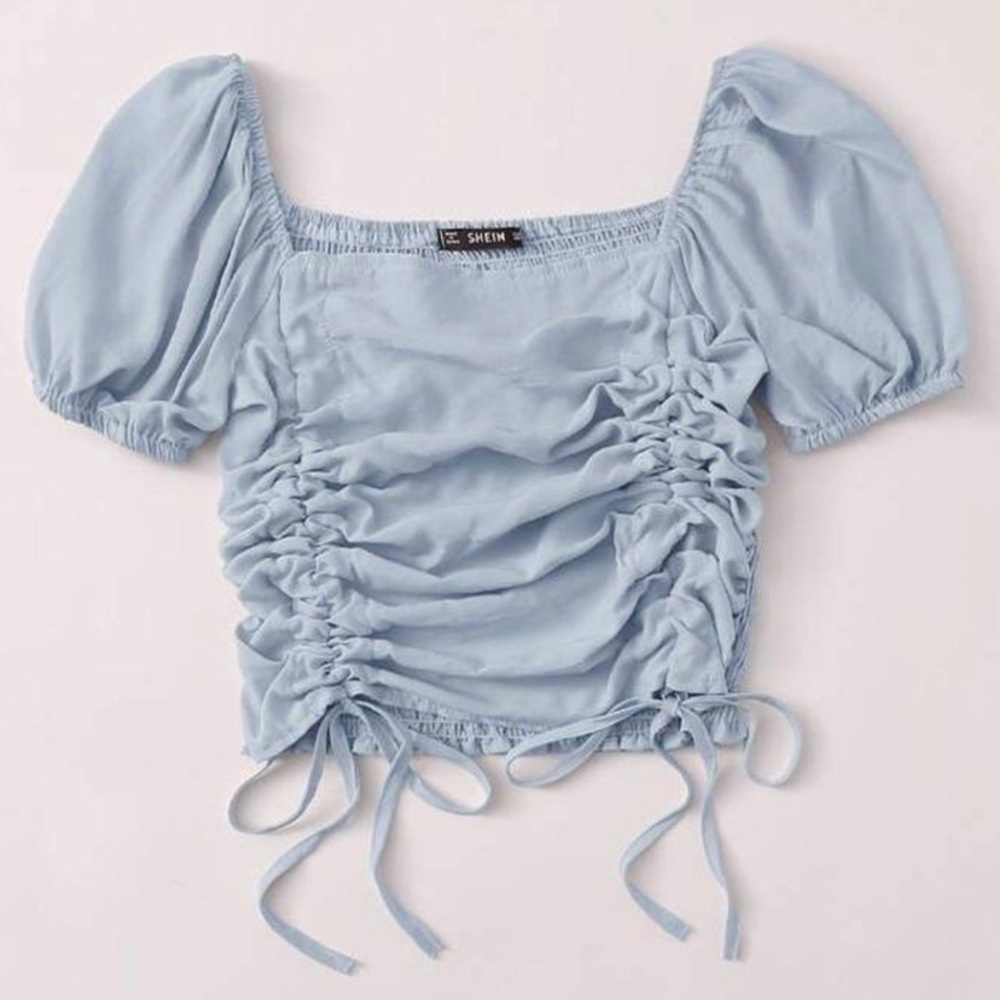 light baby blue top